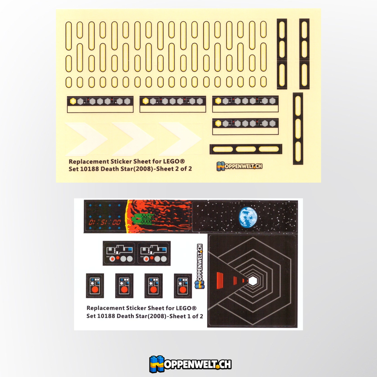 Ersatzaufkleber für Set 10188