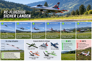 RC-Flugzeug sicher landen – Schritt-für-Schritt-Anleitung für Anfänger