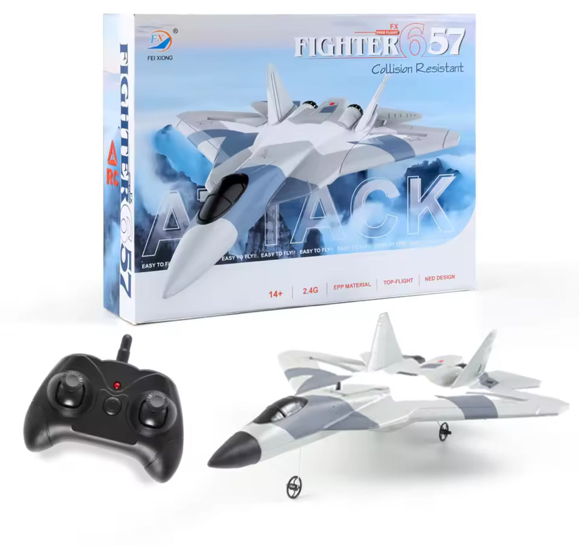 🛩️ RC Fighter Jet 657 – RC-Flugzeug im Militär-Look