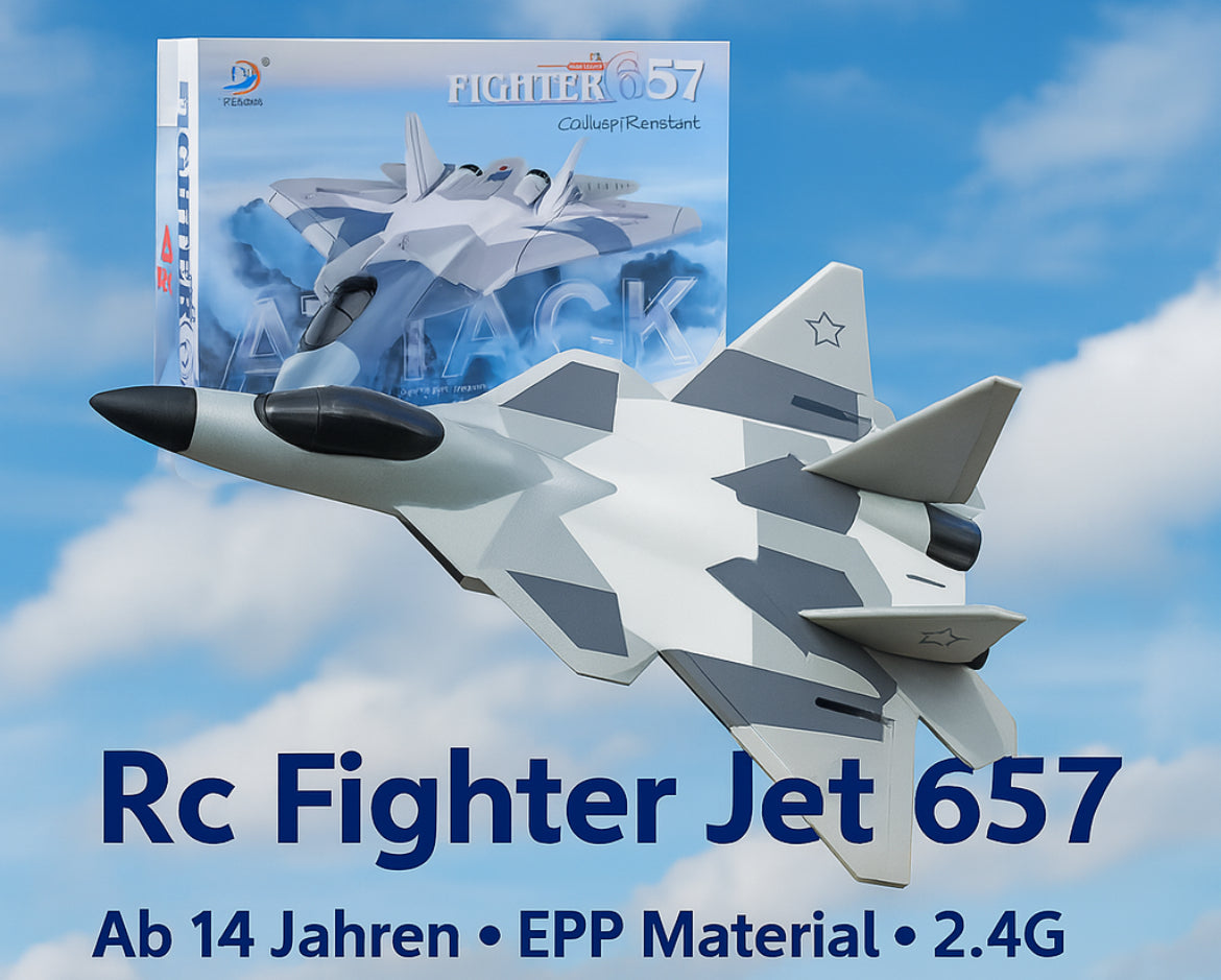 🛩️ RC Fighter Jet 657 – RC-Flugzeug im Militär-Look