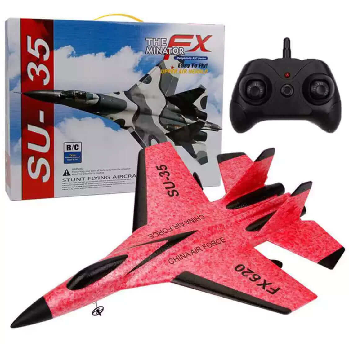 RC Flugzeug für Kinder 34 cm – Rot