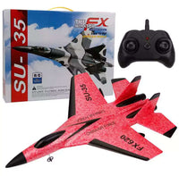 (34x25cm) RC Flugzeug Kinder Spielzeug mit Fernsteuerung - Rot