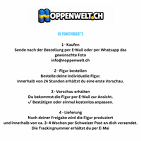 Individuelle Klemmbaustein-Figur mit Fotorahmen