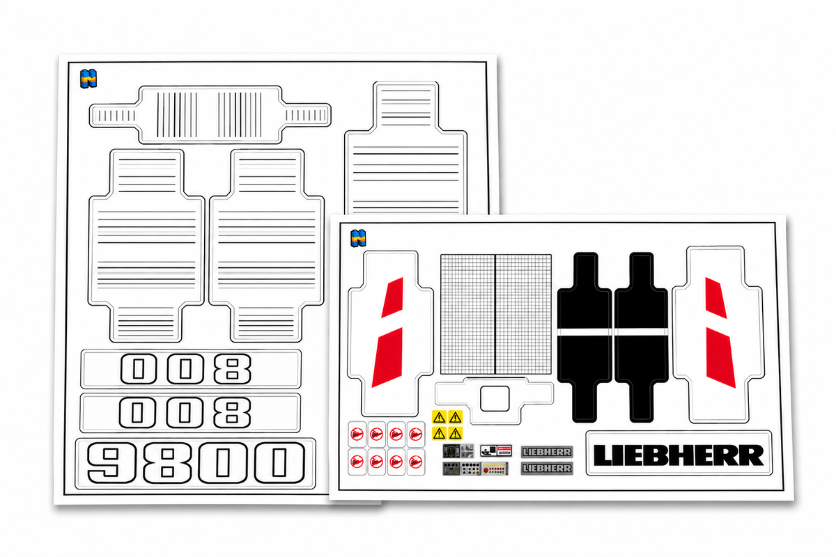 Ersatzaufkleber für Set 42100