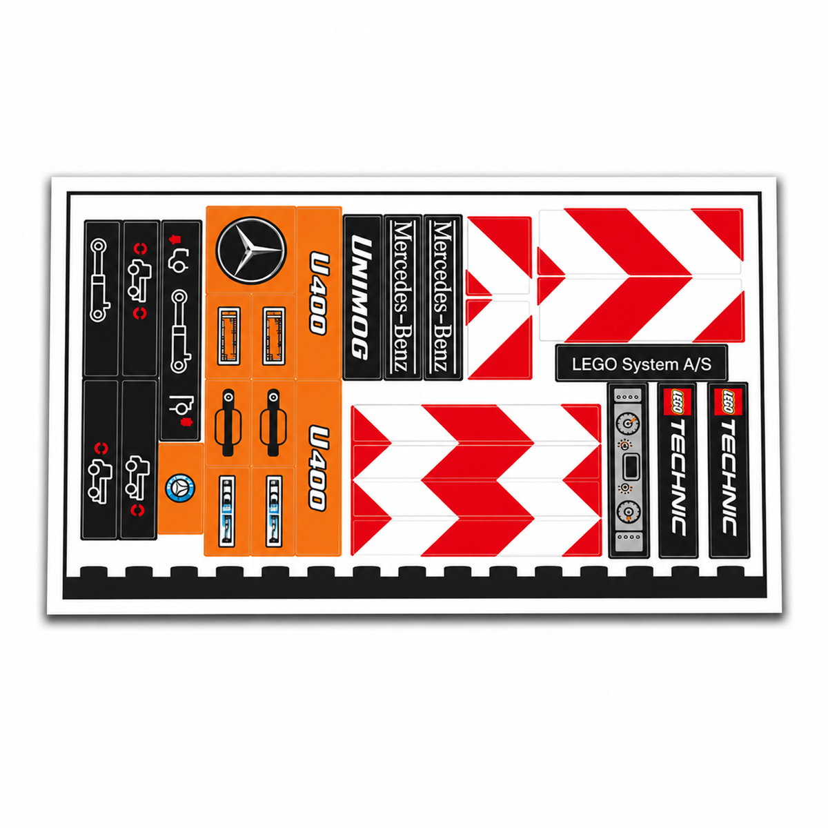 Ersatzaufkleber für Set 8110