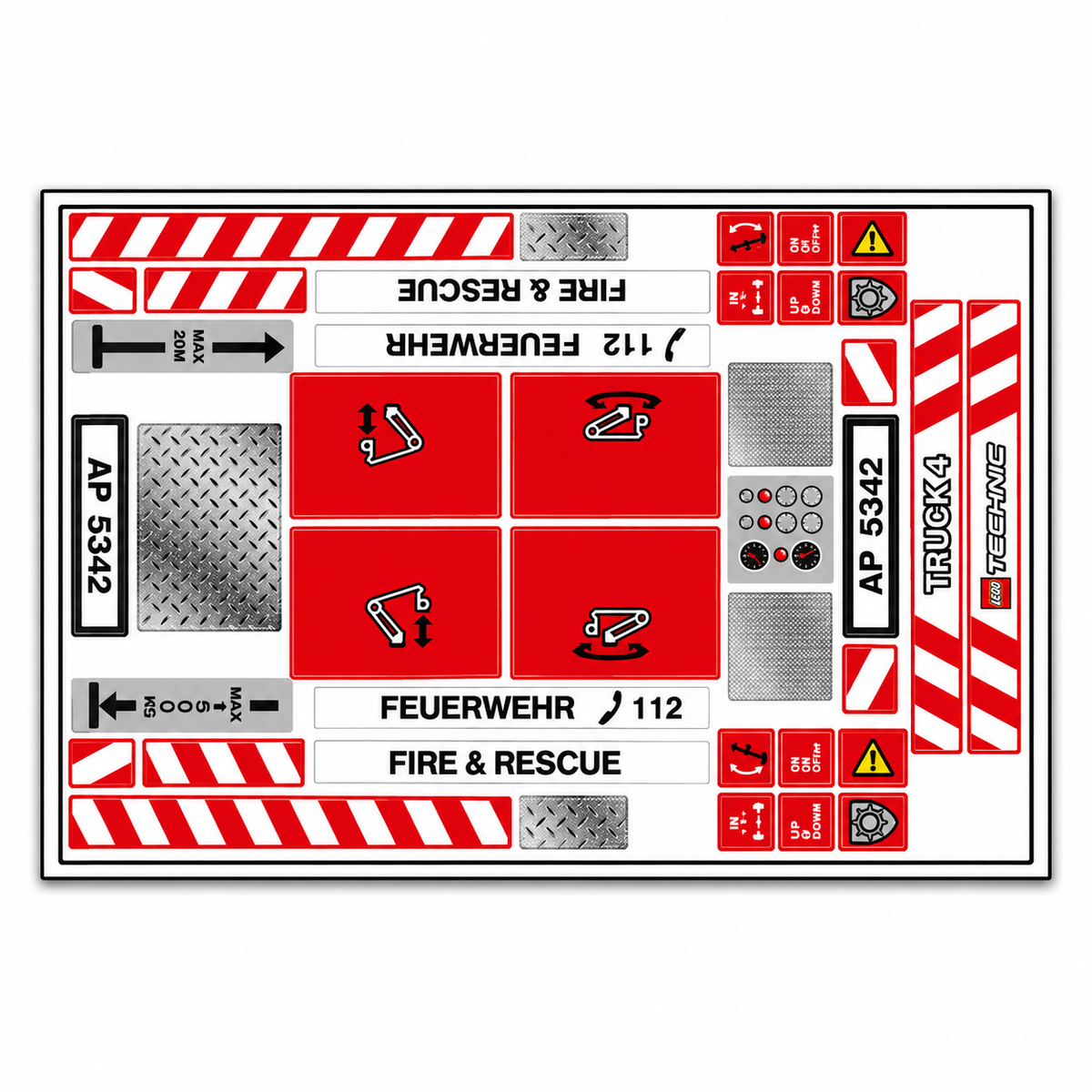 Ersatzaufkleber für Set  8289