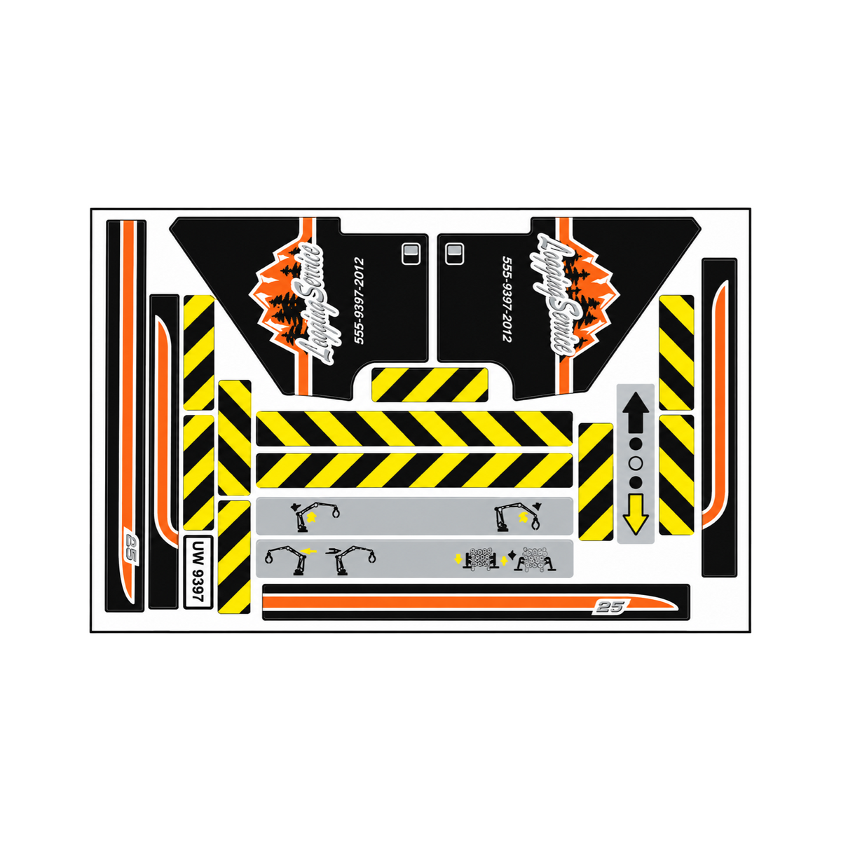 Ersatzaufkleber für Set 9397