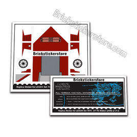 Lego Star Wars 7675 Stickersatz