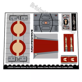 Lego Star Wars 8039 Stickersatz