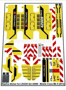 Lego Stickersatz 42009